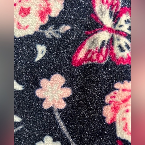 Dollie & Me Velvet Dress with butterflies in a floral print and cute ruffle 🌸🦋 - Picture 2 of 6